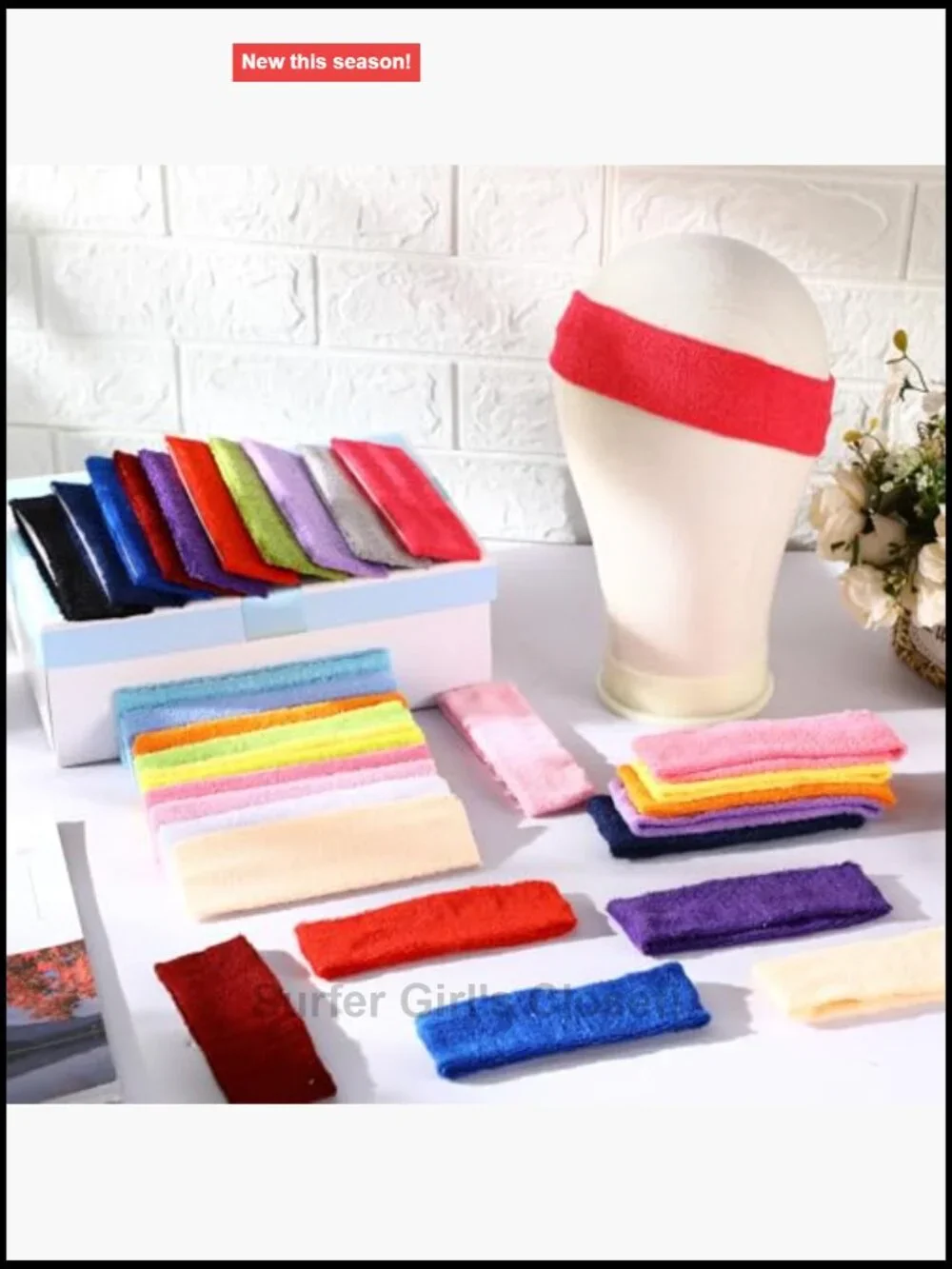 240 Pack Neon Sweatbands Bulk Headbands Sports Stretchy Moisture Wicking Non